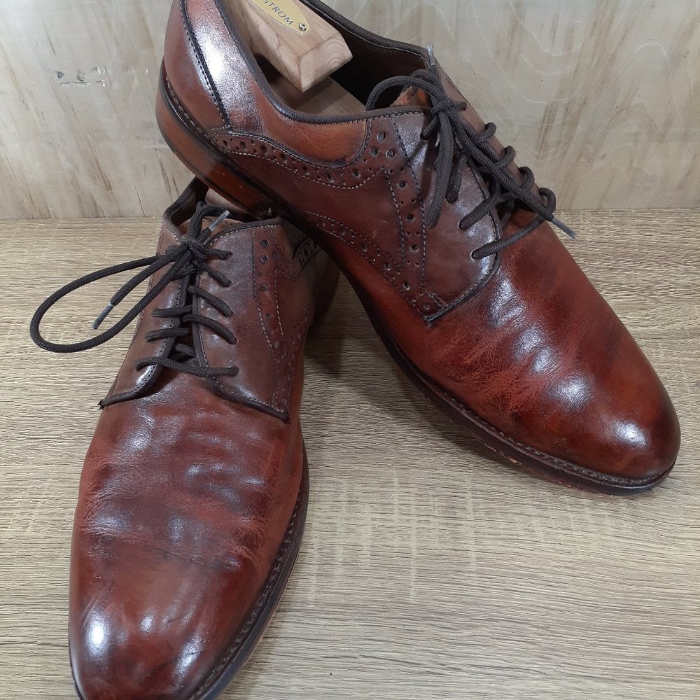 Johnston Murphy Conard Saddle Brown Dress Shoe Men Size 10.5 M 20-3316